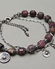 bransoletki wire wrapping Rubinowe baryłeczki  bransoletka 2