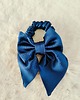 gumki do włosów Gumka jedwabna, scrunchie, frotka z kokardą tajemnicza noc 1