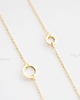złote naszyjniki 16k Gold Plated Tiny Karma Necklace 3