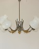 lampy wiszące Żyrandol vintage w stylu secesyjnym , lata 50.  2