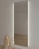lustra stojące i wiszące LUSTRO LED PODŚWIETLANE LOFT 90X40cm ŚCIENNE PROSTOKĄTNE GARDEROBA ŁAZIENKA 1