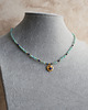 chokery Delikatny naszyjnik choker z amazonitu i lapisu lazuli 2