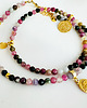 korale CZUŁY DOTYK- NASZYJNIK Turmalin, kolorowe kamienie, boho 4