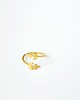 pierścionki - różne Raw Brass Leaves Ring 1