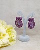 kolczyki soutache Fioletowe kolczyki sutasz 6