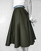 spódnice midi F 368 CIRCLE KHAKI 5