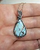 srebrne naszyjniki Larimar s152 6