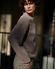 swetry damskie  Wełniany merino CAPPUCCINO sweter z okrągłym dekoltem oversize 2