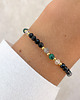 bransoletki z kamieni naturalnych Talizman - czarny turmalin, malachit, cytryn, labradoryt 1