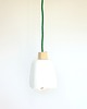 lampy wiszące Lampa wisząca biała 007 Mavaron green 1