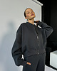 bluza bez kaptura damska Bluza Bomber light antracite na zamek 7
