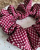 gumki do włosów Scrunchie Jedwabna Bordo 1