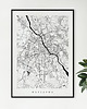 plakaty Warszawa - plakat z mapą Warszawy - prezent 1