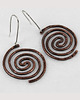 kolczyki z miedzi Wężowy - miedziane kolczyki lub klipsy - unikat 1