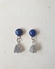 kolczyki z kamieniami Kolczyki RAW lapis lazuli, labradoryt 4