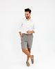 spodnie męskie Lniane spodenki SUNRISE true gray 2