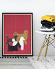 plakaty Psy na spacerze - plakat fine art 6