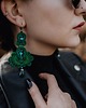 kolczyki soutache Szmaragdowo zielone kolczyki sutasz 1
