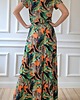 sukienki maxi damskie Maxi sukienka BOHO- kolorowe pióra z dzianiny 3