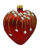 ozdoby choinkowe Bombka choinkowa: Serce matowe z brokatem: czerwone 1