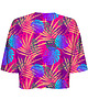 t-shirt damskie DR.CROW T-shirt Krótki CROP Palmy Monstera 1