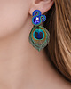 klipsy Peacock Eye-klipsy soutache 2