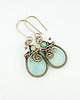 kolczyki wire wrapping Kolczyki z amazonitem 5