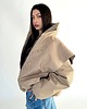 kurtki damskie Parachute oversize bomber jacket mocca 8