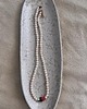 wisiory Handmade naszyjnik z naturalnych pereł z soczystą malinką truskawką 1