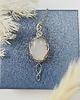wisiory Naszyjnik Chalcedon 'Vilya' stal chirurgiczna wisiorek handmade wirewrapping 2