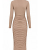 sukienki midi damskie Sukienka latte YY300181 3
