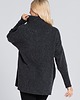 swetry damskie  Sweter wełniany z kaszmirem Saar Look 263 antracyt 2