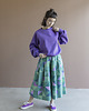 bluza bez kaptura damska Fioletowa Bluza bez kaptura 1