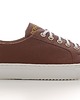 sneakersy damskie Sneakersy skórzane  sznurowane  (6761) 1