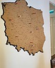inne Korkowa mapa Polski 1420 x 1320 mm 1