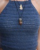 bluzki - inne Top boho granat handmade 5