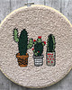 inne Kaktusy punch needle 1