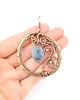 wisiory Akwamaryn wisiorek wire wrapping 3