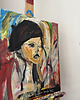 obrazy Paris Obraz akrylowy sztuka oryginał 50 x 50 Kamila Stefania Tkaczyk 3