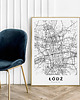 plakaty Plakat Mapa Łódź 1