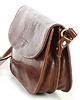 torby na ramię Skórzana torebka saddle bag półksiężyc sztywna skóra -brązowa 4