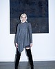 swetry damskie  Kaszmirowy szary sweter-tunika MICHA Grey 1