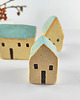 figurki i rzeźby Ceramiczne domki zestaw 3 szt. 2