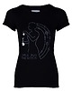 t-shirt damskie Femi-Shirt "Girls Run the World" Czarny 2