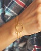 bransoletki złote 16k Gold Plated Tiny Karma Bracelet 3