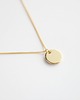 złote naszyjniki 16k Gold Plated Round Tag Necklace 1