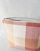 kosmetyczki Kosmetyczka w kratkę PEACH upcycling 4