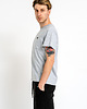 t-shirty męskie T-shirt męski gładki   z kieszonką " WILLIAM" szary w paski 1