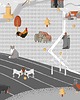 naklejki ścienne do pokoju dziecka Naklejka mapa Polski szara 150x100cm 1