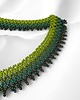 kolie Kolia koralikowa zielony gradient  ręcznie robiona biżuteria handmade 4